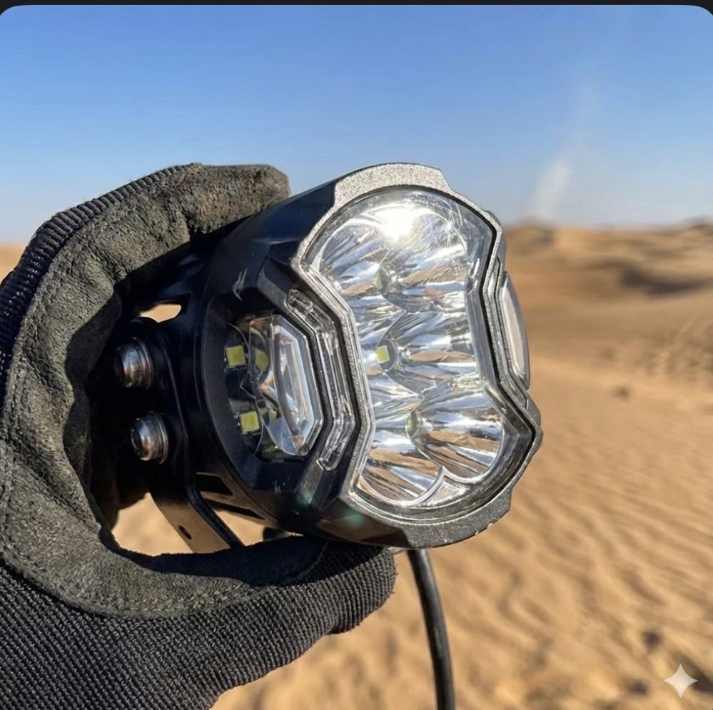 طقم كشافات "سايد شوتر" (Side Shooter) - زاوية 270° + إضاءة نهارية (Amber DRL)_thumbnail_1