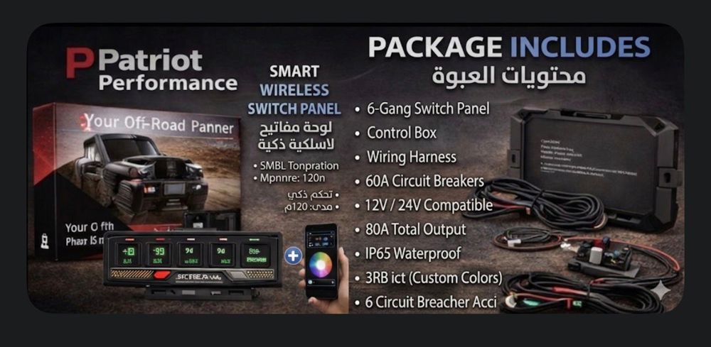 لوحة التحكم الذكية (Universal) - 6 أزرار مع تطبيق الجوال (Bluetooth)_thumbnail_2