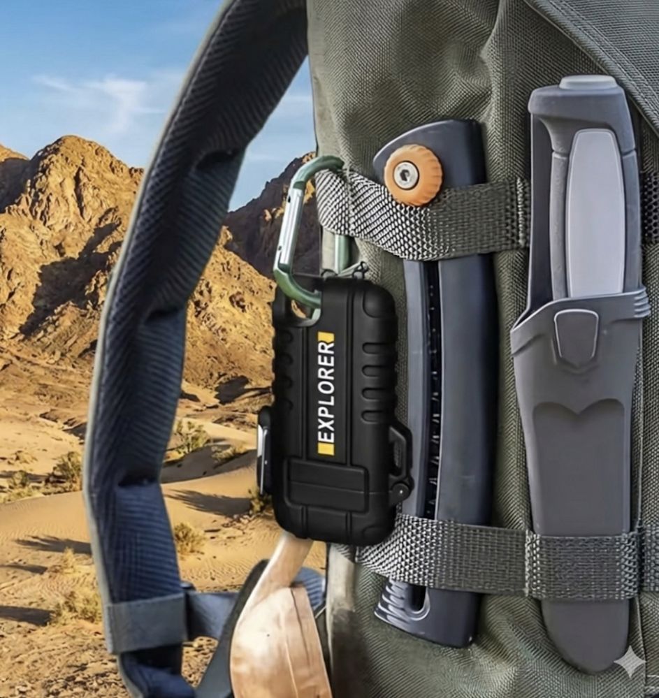 ولاعة EXPLORER التكتيكية - لهب نفاث مقاوم للرياح والماء (نسخة المغامرات)_thumbnail_2