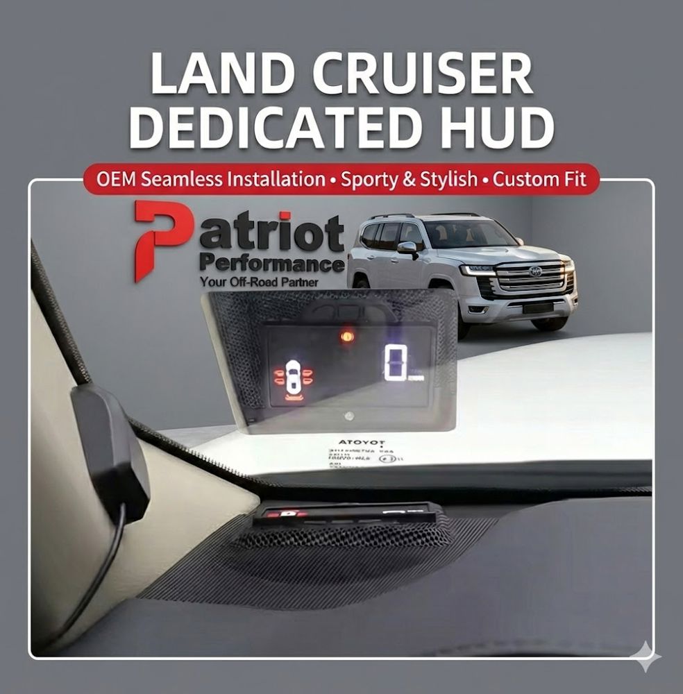 بروجكتر العرض (HUD) لسيارة لاندكروزر - تصميم وكالة (OEM Fit) - يركب بدون قص أسلاك لاندكروزر (LC300 - 2022+)_thumbnail_0