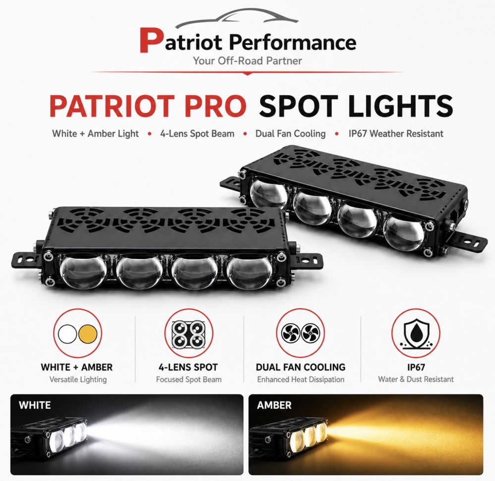 Summer Offer | Patriot Pro Spot Lights Kit for Toyota Tundra with 6-Gang Switch Panel_thumbnail_1