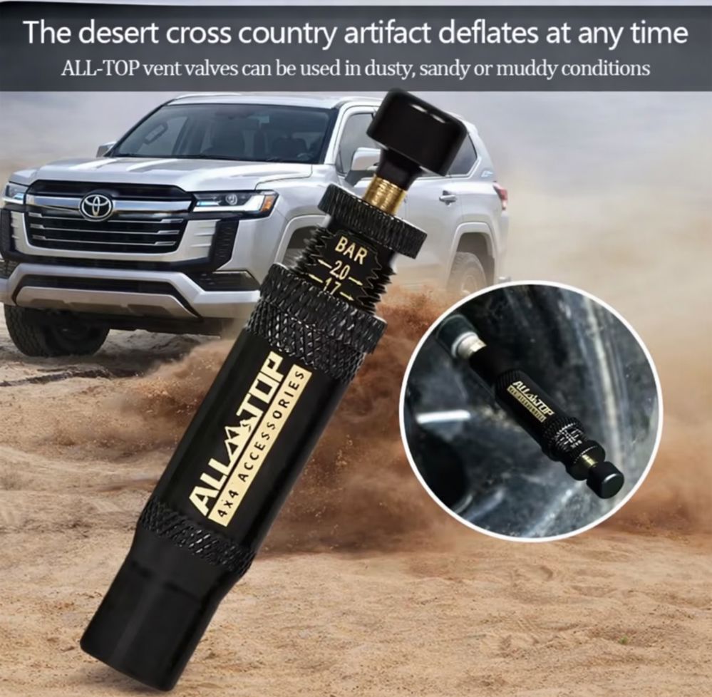 طقم تنسيم الإطارات الأوتوماتيكي (ALLTOP) - 4 قطع نحاسية (ضبط مسبق 10-30 PSI)_thumbnail_1