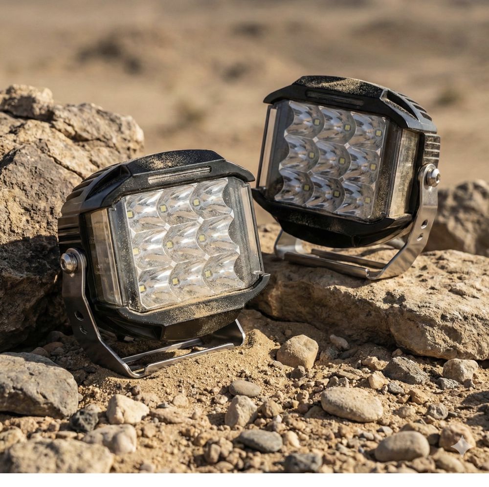 طقم كشافات القيادة الاحترافية (Ultimate LED) - زوج (2 قطعة) - إضاءة بعيدة المدى_thumbnail_1