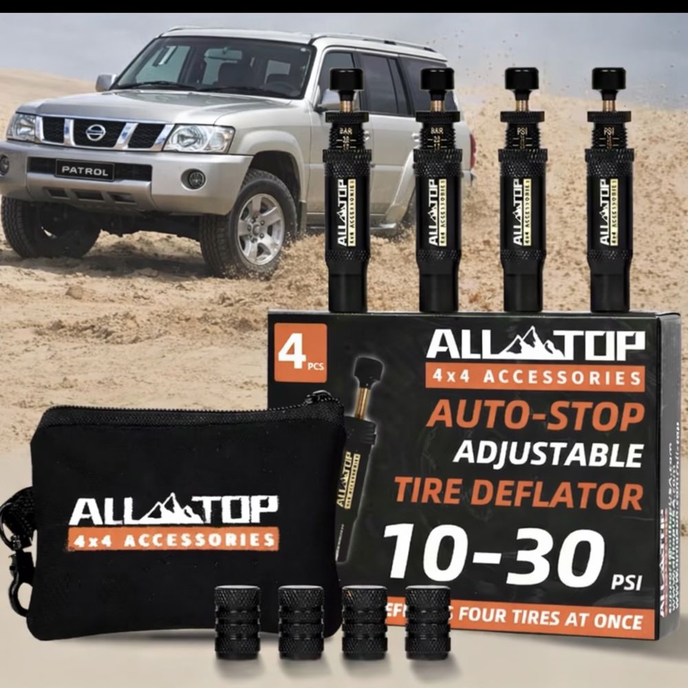 طقم تنسيم الإطارات الأوتوماتيكي (ALLTOP) - 4 قطع نحاسية (ضبط مسبق 10-30 PSI)_thumbnail_4