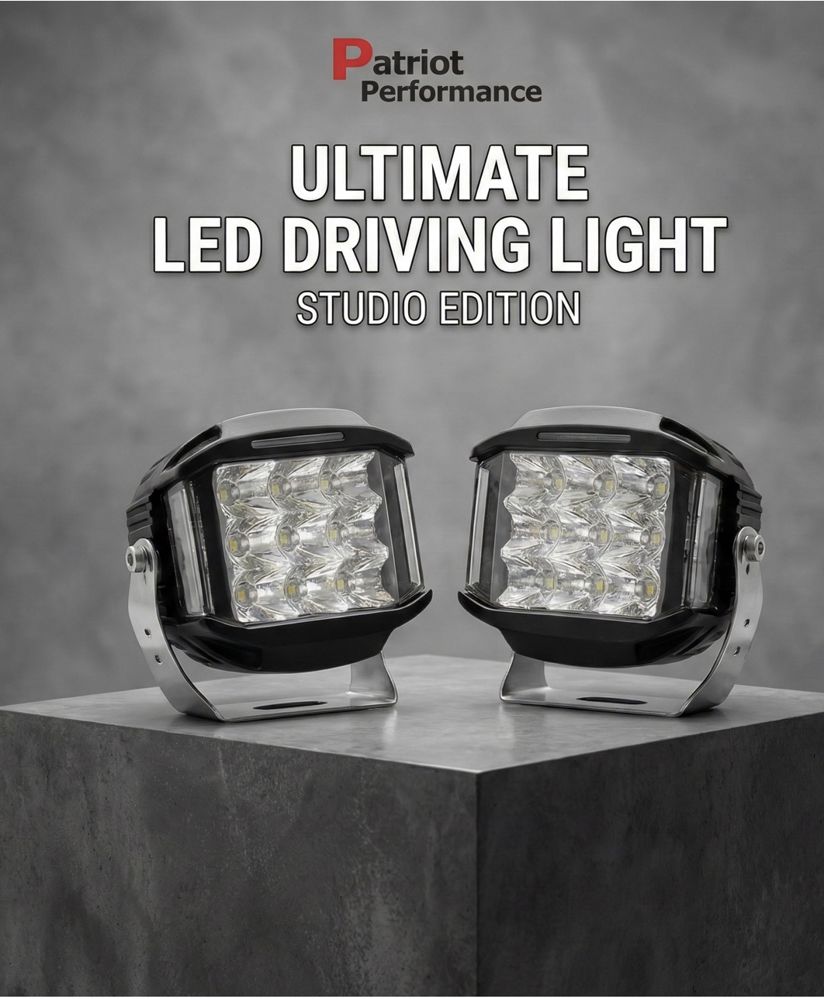 طقم كشافات القيادة الاحترافية (Ultimate LED) - زوج (2 قطعة) - إضاءة بعيدة المدى