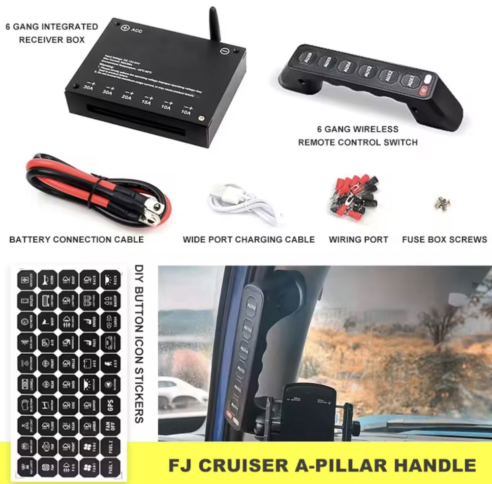 لوحة التحكم اللاسلكية - تويوتا FJ Cruiser (تصميم مخصص للكونسول)_thumbnail_3