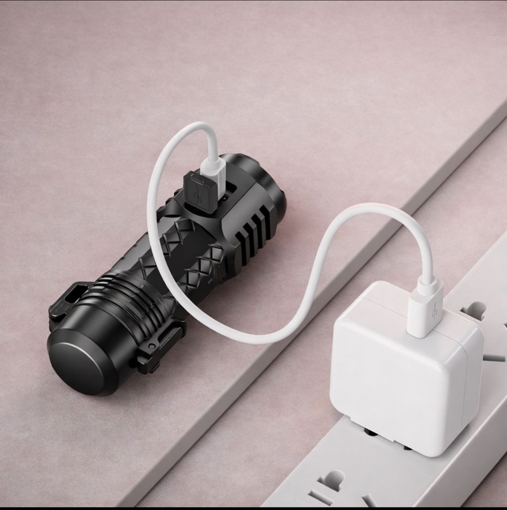 ولاعة "البلازما" الإلكترونية مع كشاف COB - مقاومة للماء والرياح (شحن USB)_thumbnail_2